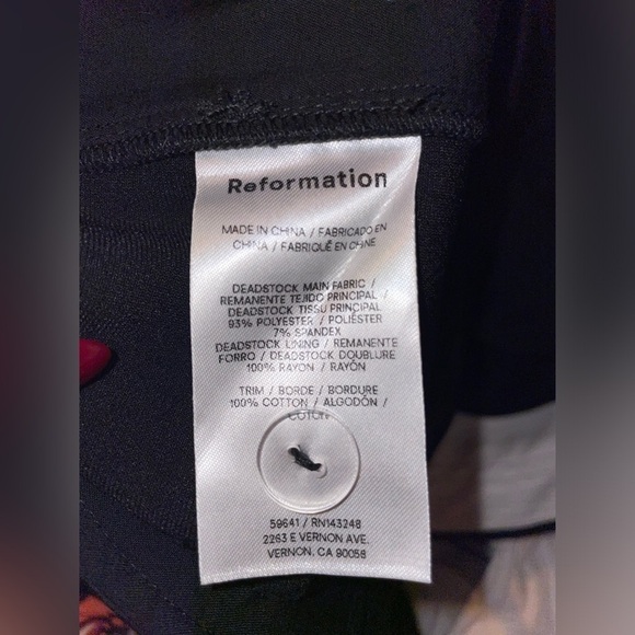 New! Reformation Alex Petites my Pant in Black 🖤 6P NWT! - Picture 14 of 16